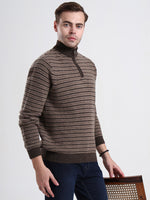 Cedarbrook Striped Lambswool Half-Zip