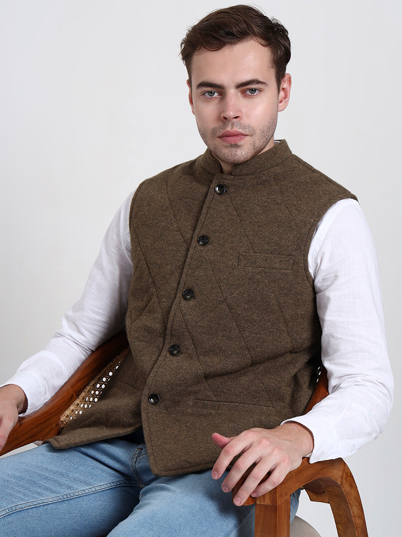 Alder Lambswool Quilted Waistcoat