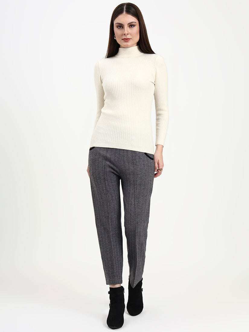Winter Ivory Knit Skivi