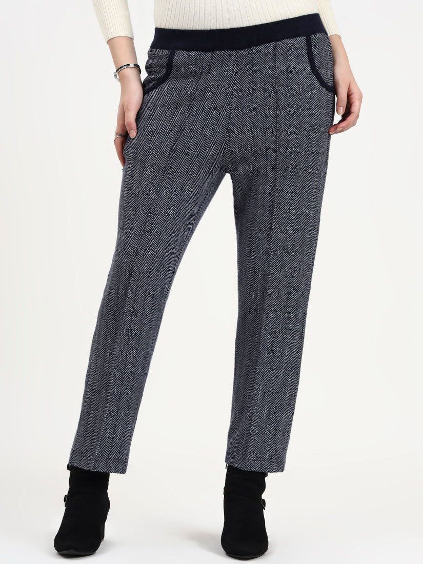 Aven Twilight Herringbone Trouser
