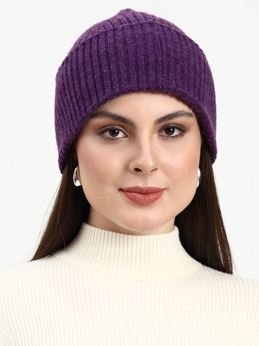 Violet Signature Beanie