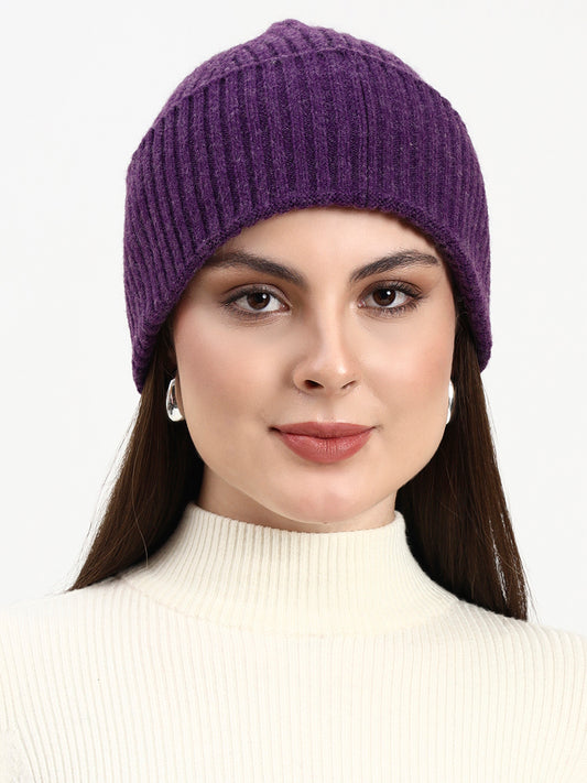 Violet Signature Beanie