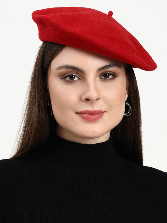 Red Berryline Merino Wool Beret
