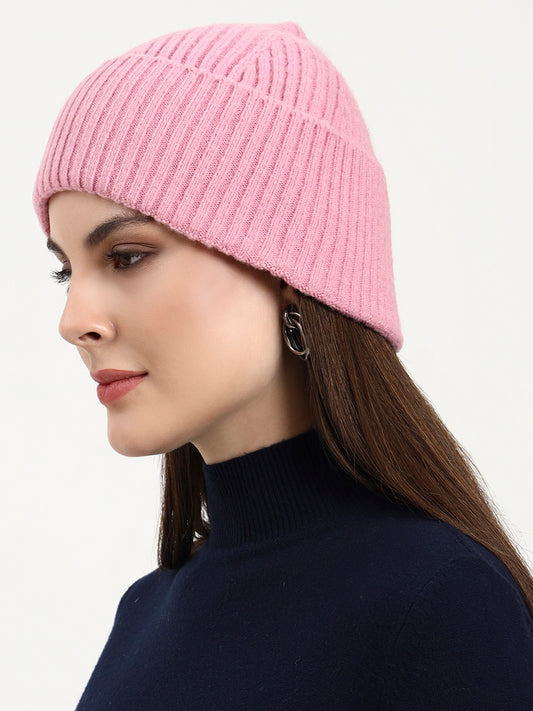 Diamond Blush Knit Beanie