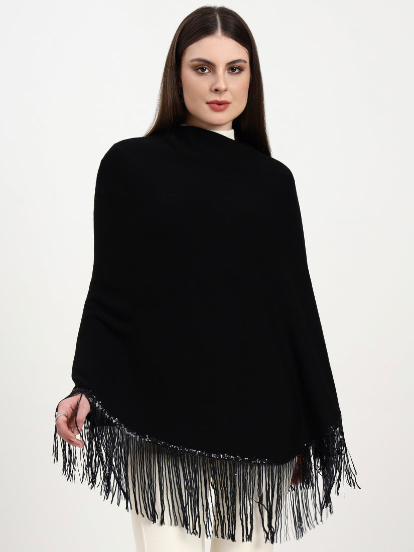 Obsidian Fringe Cape