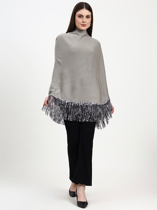 Silver Glen Fringe Wrap
