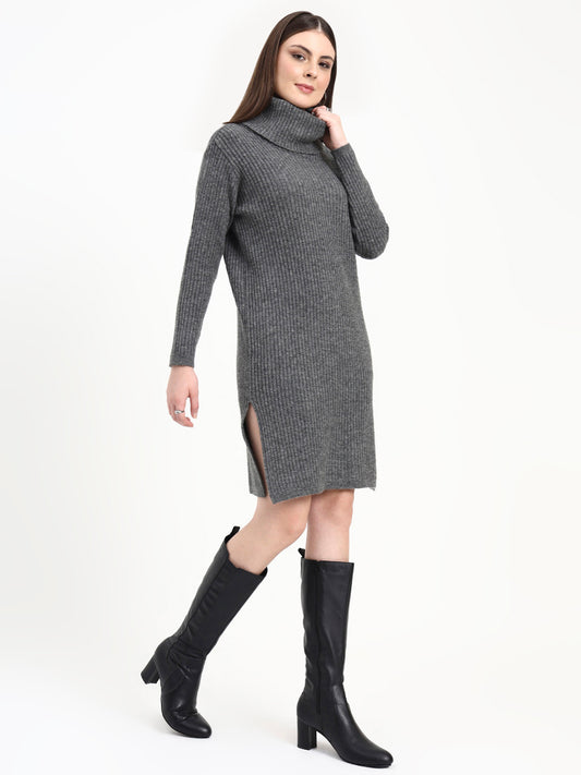 Dove Glen Turtleneck Knit Dress