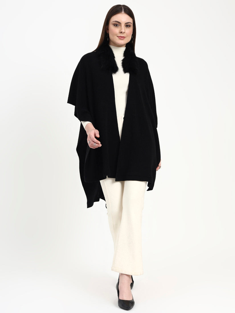 Obsidian Classic Fur Cape