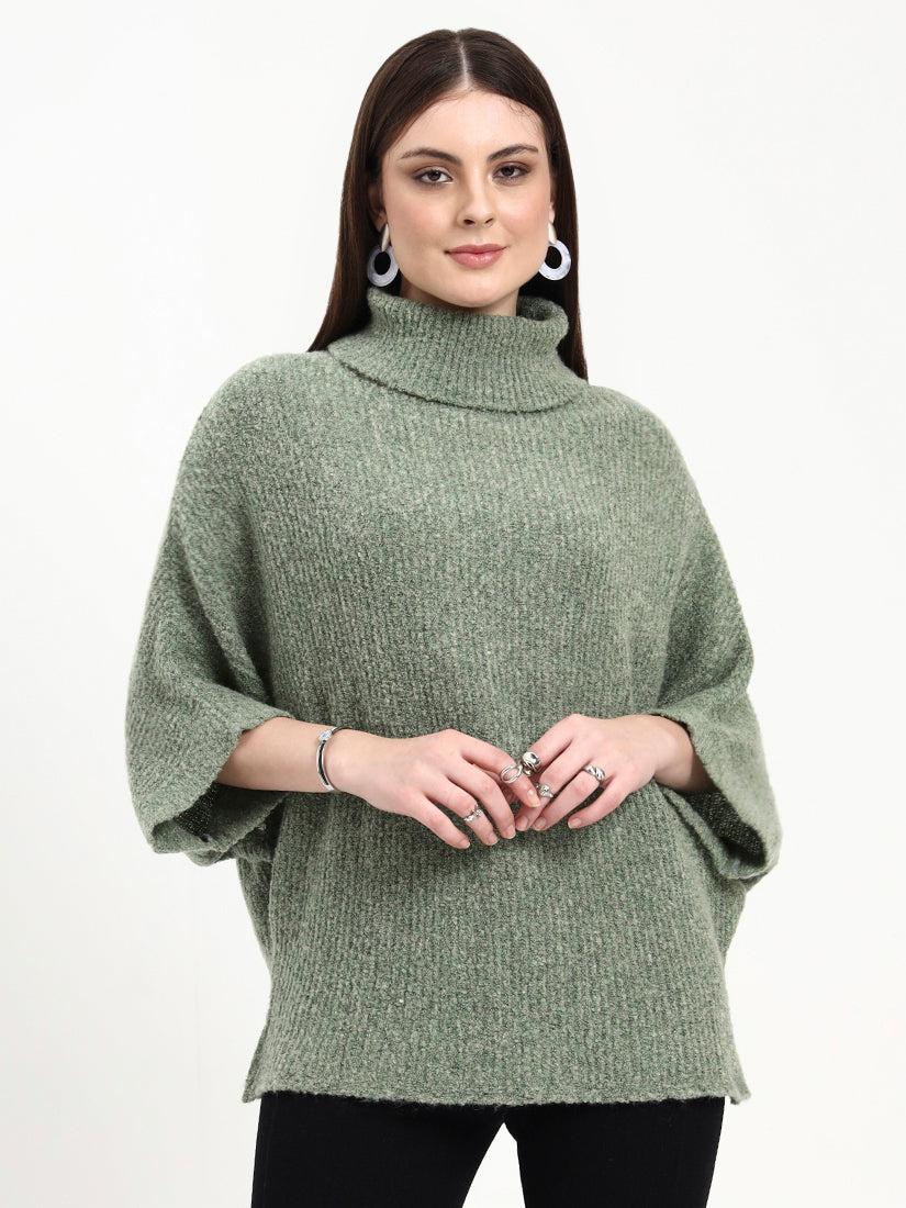 Seren Sage Mélange Pullover