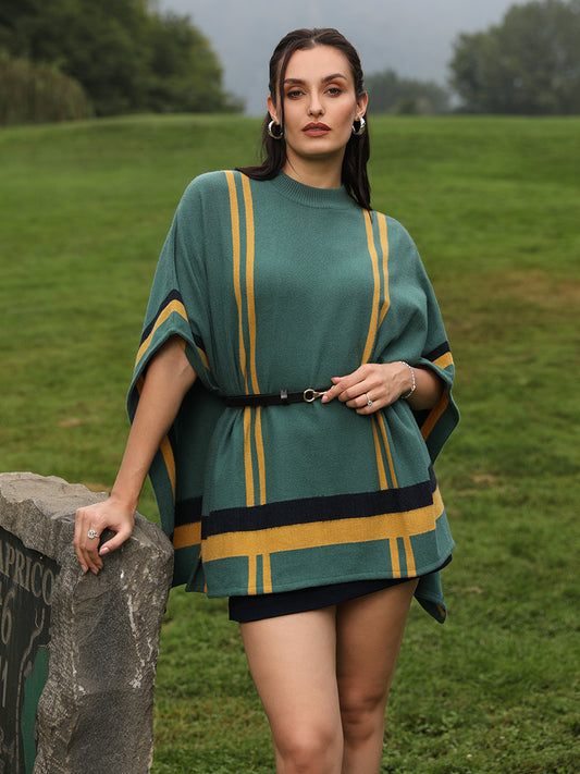 Woodland Stripe Poncho