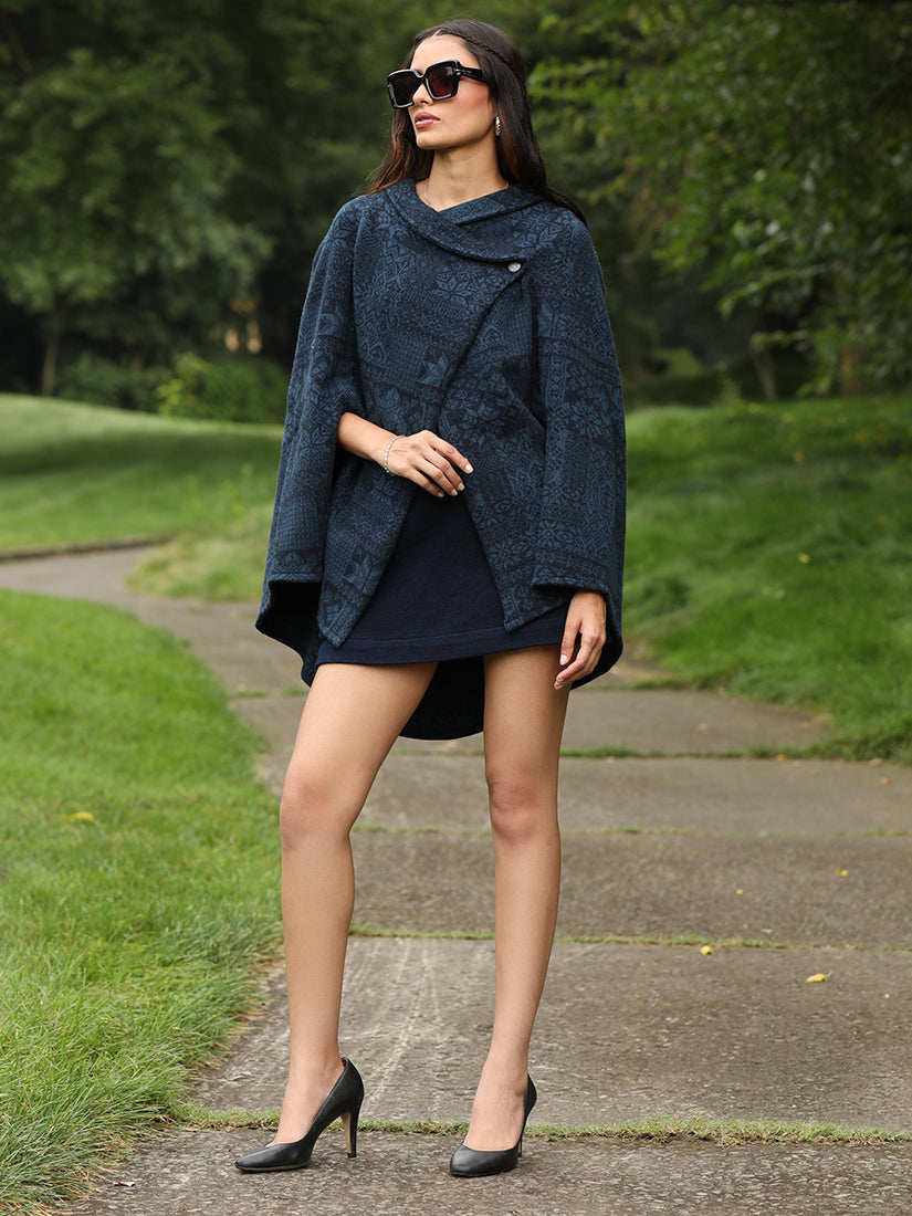 Bleu Patrimoine Poncho