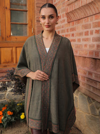 Vert d'Atelier Tissé Cape