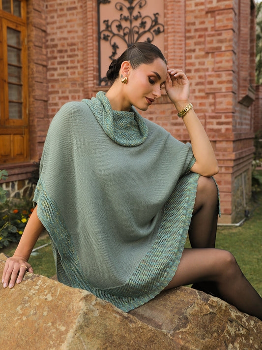 Celadon Mist Poncho