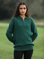 Forest Vale Quarter-Zip Knit Polo