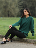 Forest Vale Quarter-Zip Knit Polo