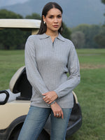 Silverstone Quarter-Zip Knit Polo