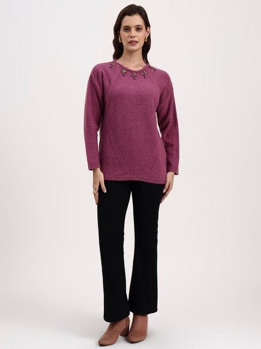 Blushed Aurora Embellished Cardigan