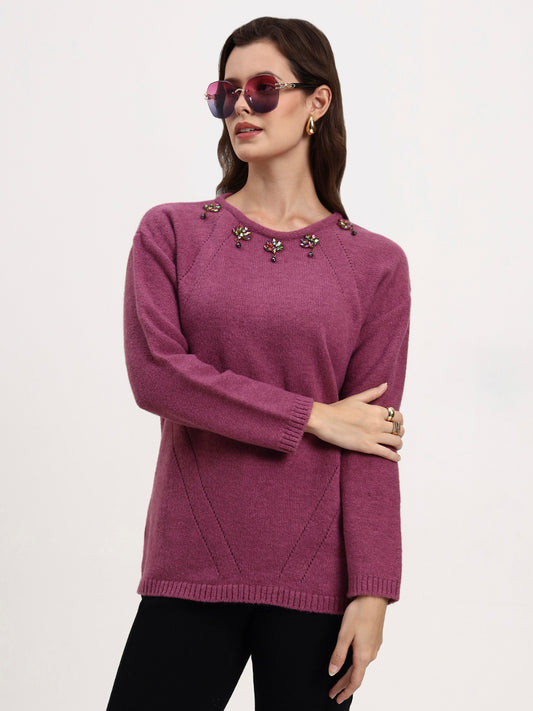 Blushed Aurora Embellished Cardigan