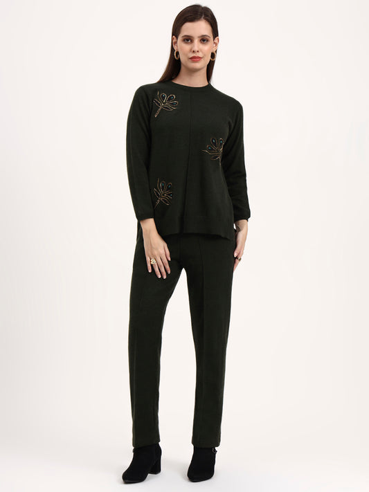 Noir Blossom Cord Set