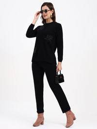 Noir Blossom Cord Set