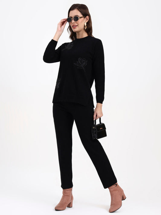 Noir Blossom Cord Set