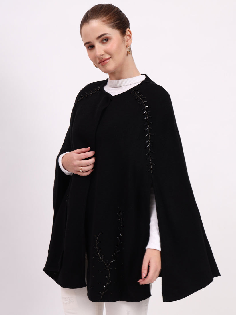 Noir Élan Poncho