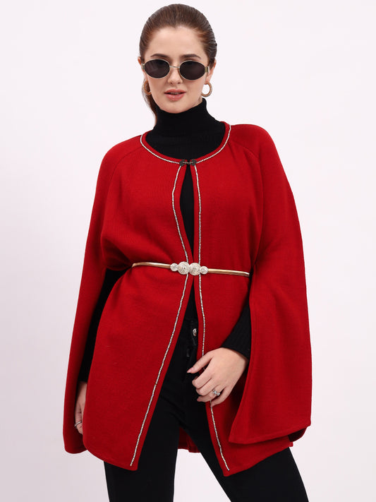 Crimson Monarch Poncho