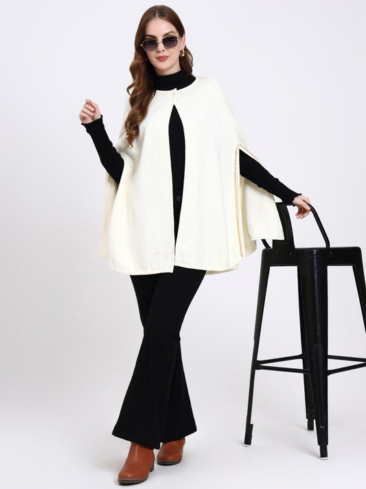 Ivory Crest Poncho