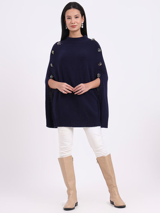 Midnight Crest Poncho