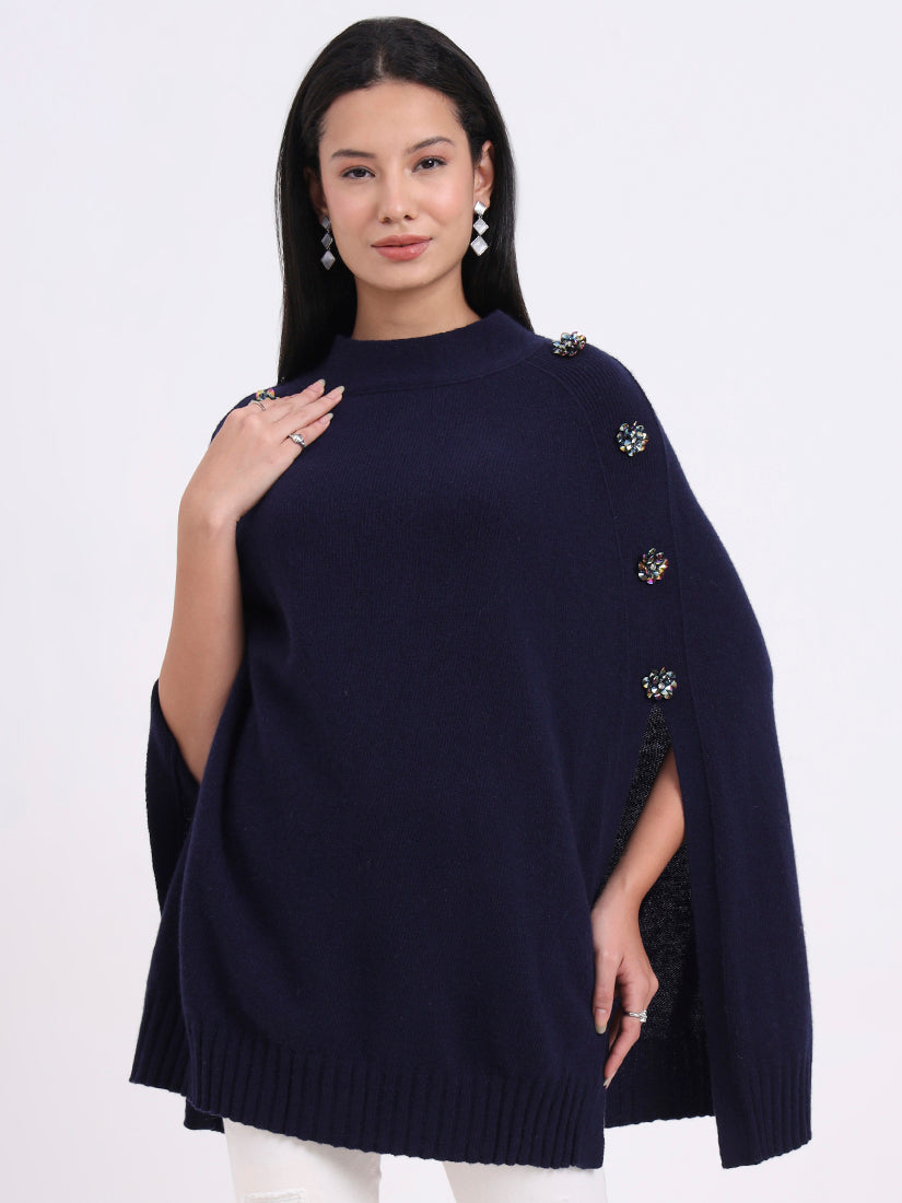 Midnight Crest Poncho