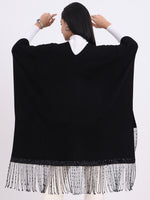 Midnight Fringe Cape