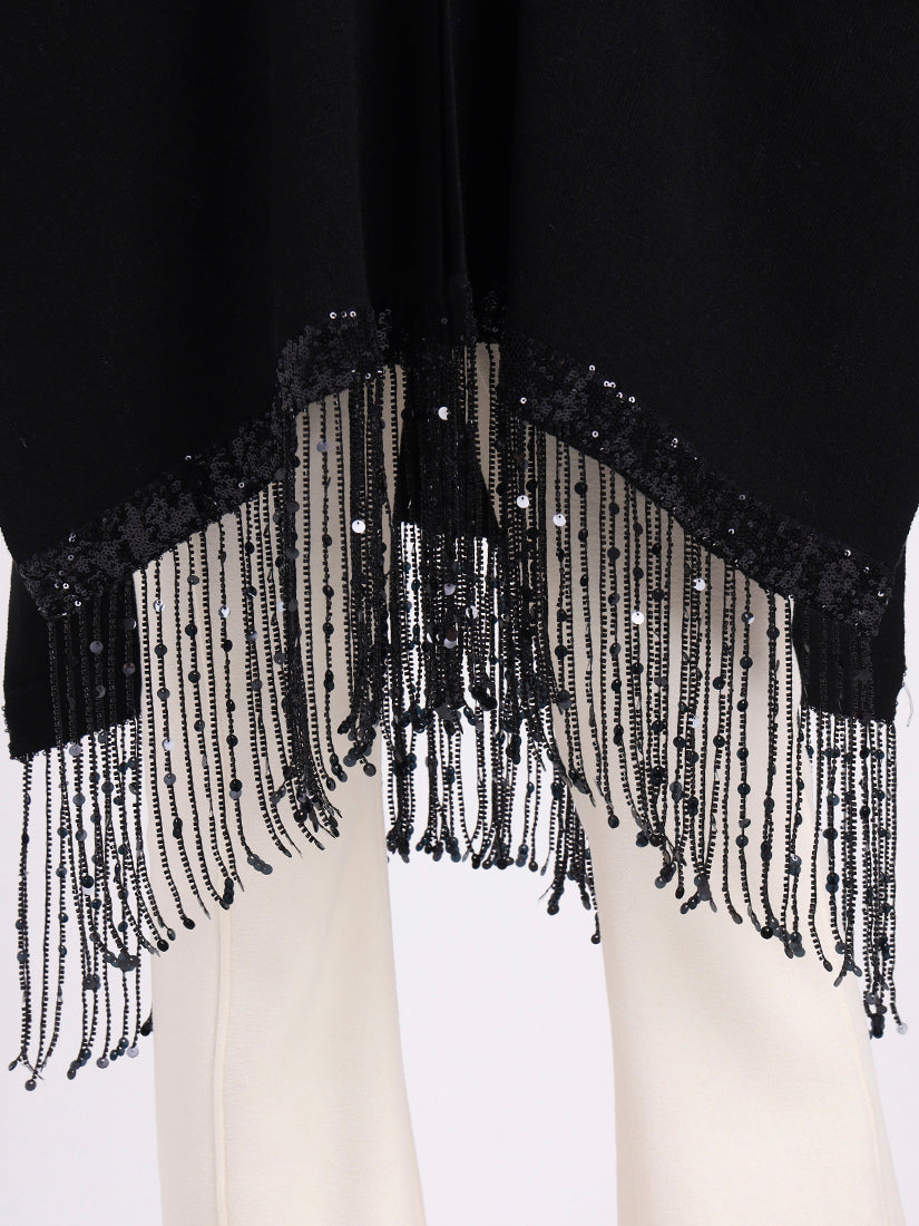 Midnight Fringe Cape