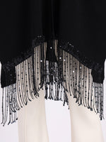 Midnight Fringe Cape