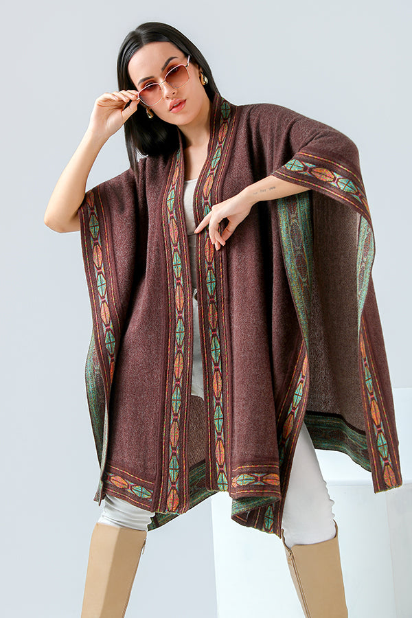 Umber Loom Cape