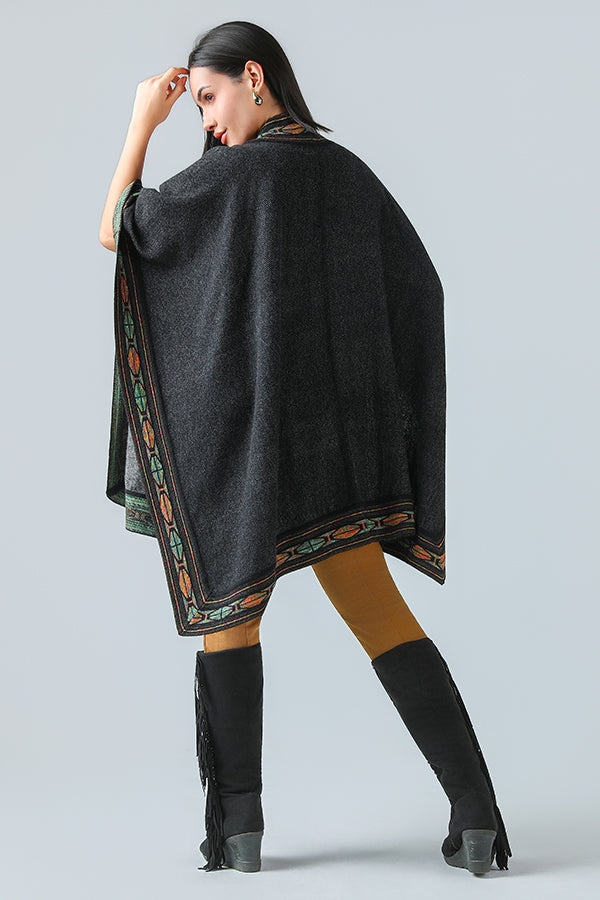 Anthracite Loom Cape