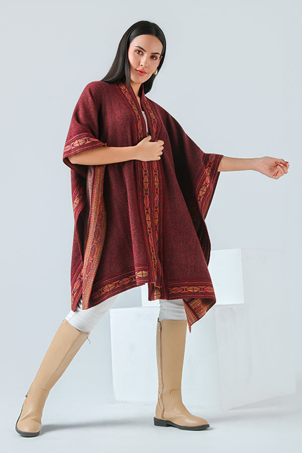 Garnet Loom Cape