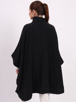 Ebony Crest Lambswool Cape