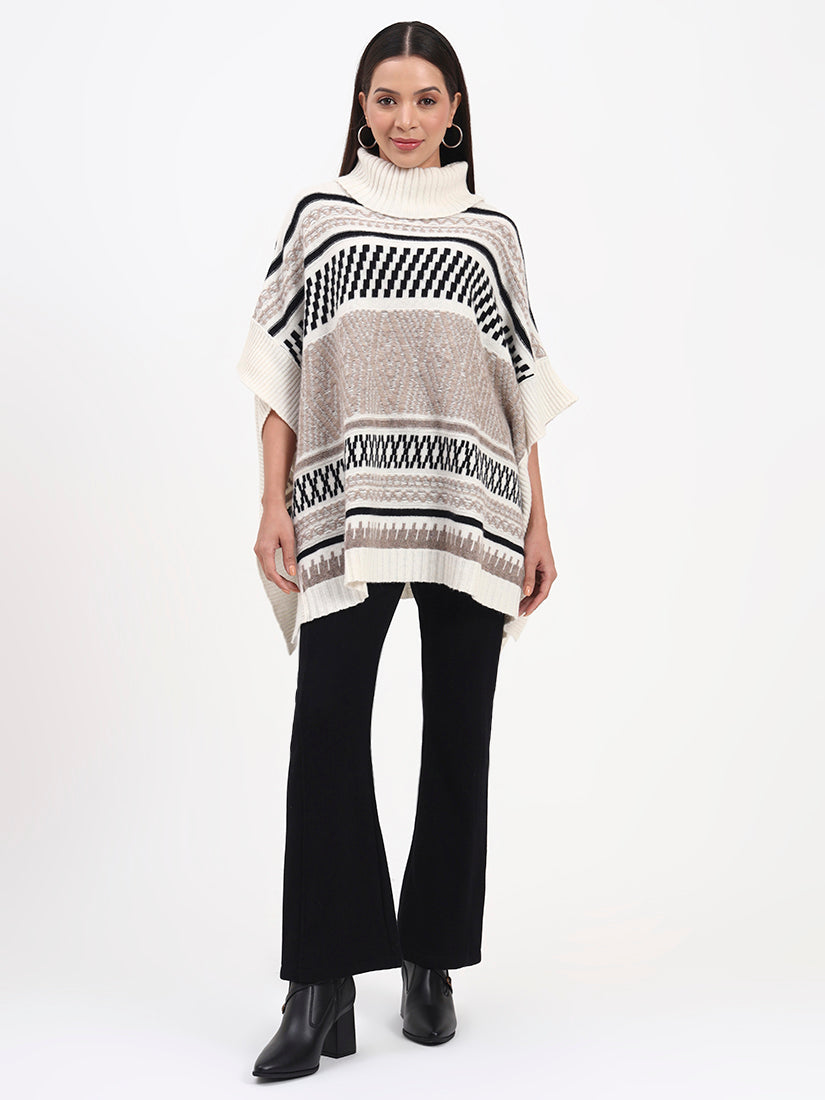 Winter Mosaic Poncho