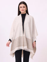 Alabaster Fringe Cape