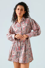 Crimson Paisley Dress