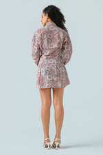 Crimson Paisley Dress