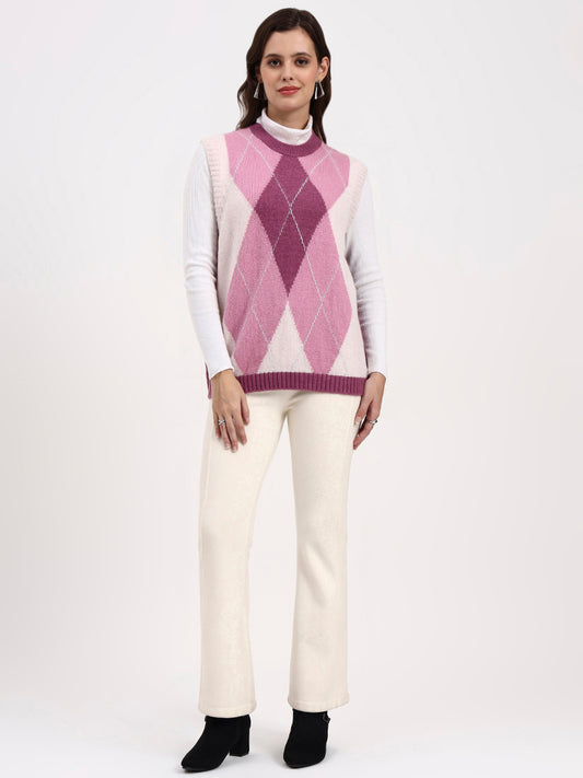 Blush Reverie Sleeveless Cardigan