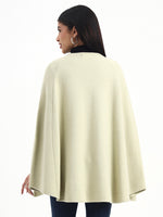 Ecru Bloom Leaf Poncho