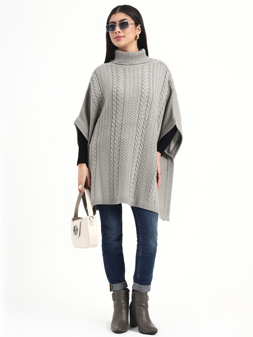 Ashridge Cable Knit Poncho