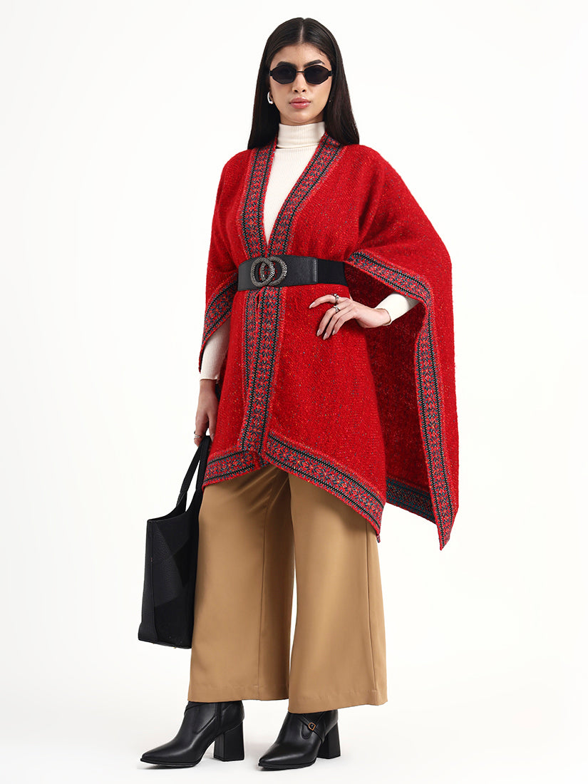 Crimson Mosaic Border Cape