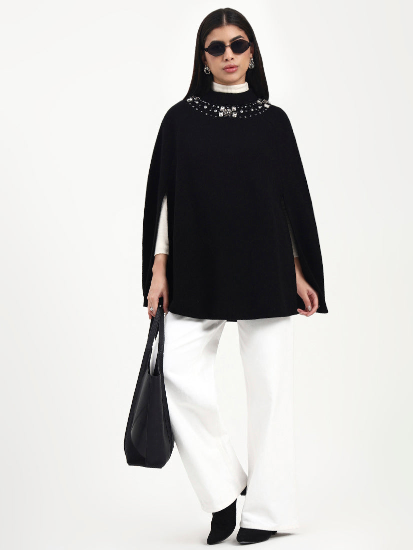 Midnight Crystal Halo Poncho