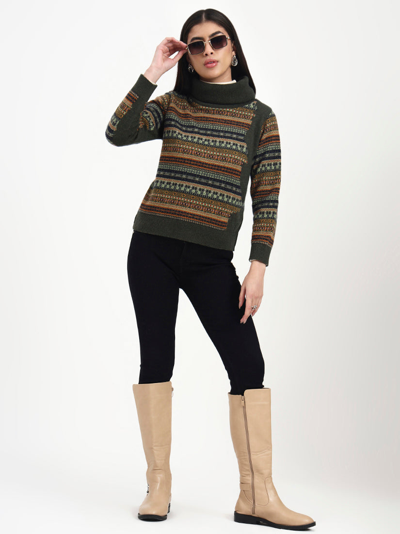 Caledon Fair Isle Mosiac Pullover