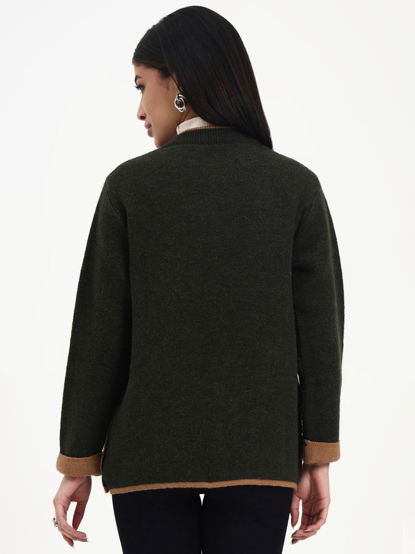 Woodland Tan Edge Cardigan