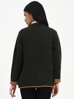 Woodland Tan Edge Cardigan