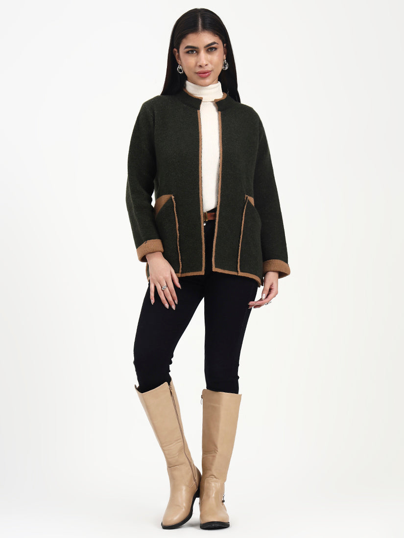 Woodland Tan Edge Cardigan
